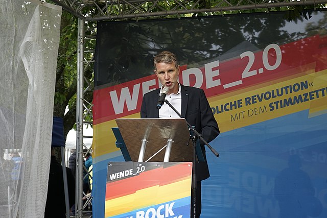 Björn Höcke na wiecu.